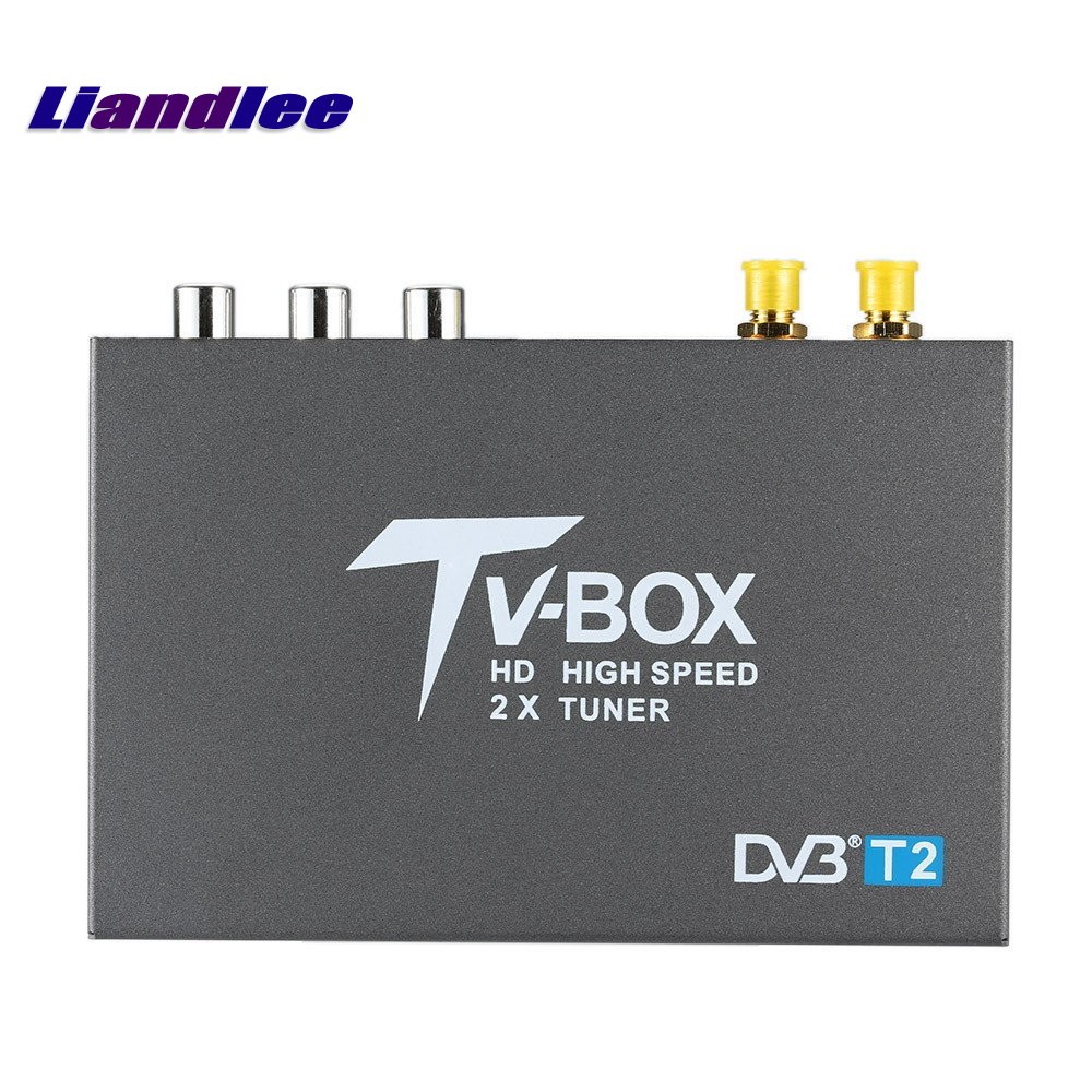 Car Digital TV Receiver 2 Signal Antenna DVB-T2-T338 Host Mobile HD Turner Box RCA HDMI-Compatible H