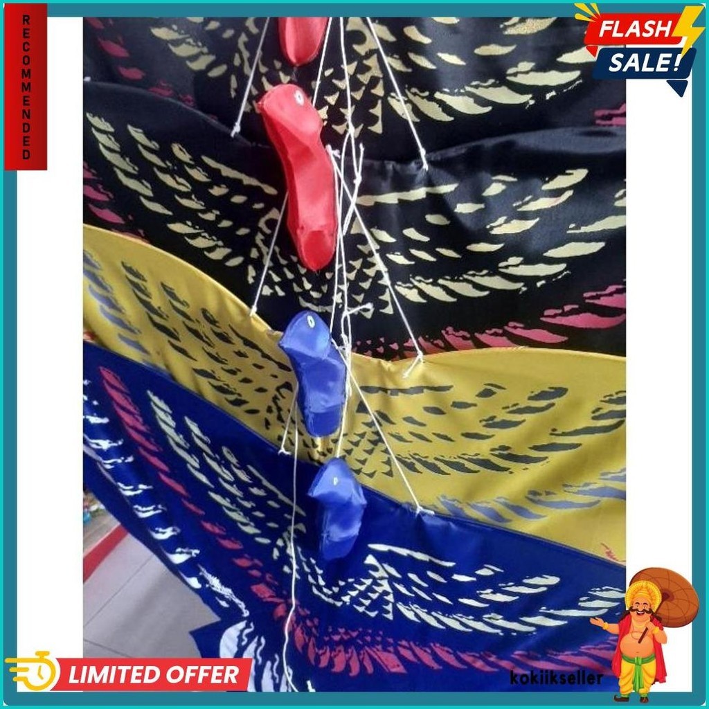  Layangan Hias Burung Elang Kain Parasut Lipat Flash Sale Diskon Hingga 70% $
