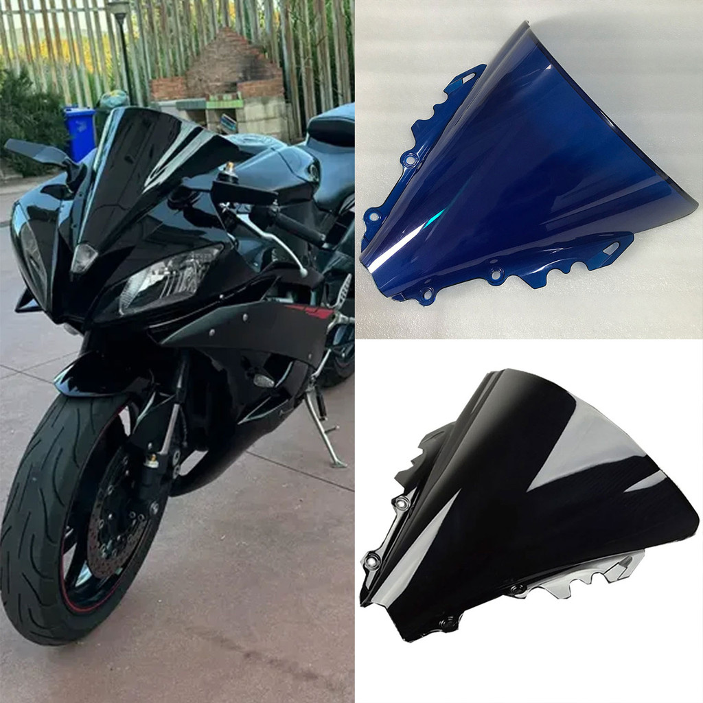For Yamaha YZF-R6 R6 2006 2007 YZFR6 YZF R6 Motorcycle Double Bubble Windscreen Screen Wind Deflecto