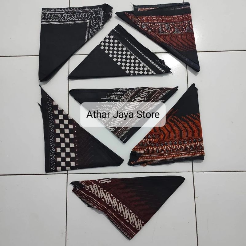 &* Udeng Segitiga / Udeng Batik Segitiga / Iket Batik Segitiga / Ikat Batik #$