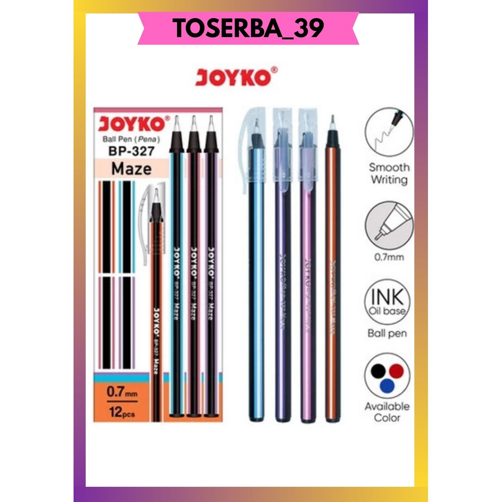 

T39 [ECERAN 1 PCS] PULPEN JOYKO MAZE 0.7mm BP-327 N