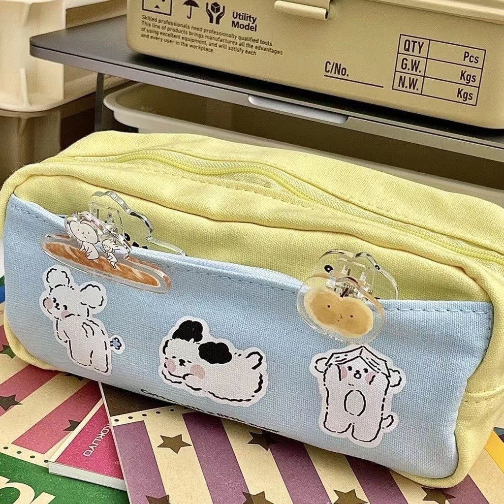 

1 Pieces Kawaii Cute Cartoon Dog Pen Pencil Bag School Office Supplies Stationery Receive Tools Case