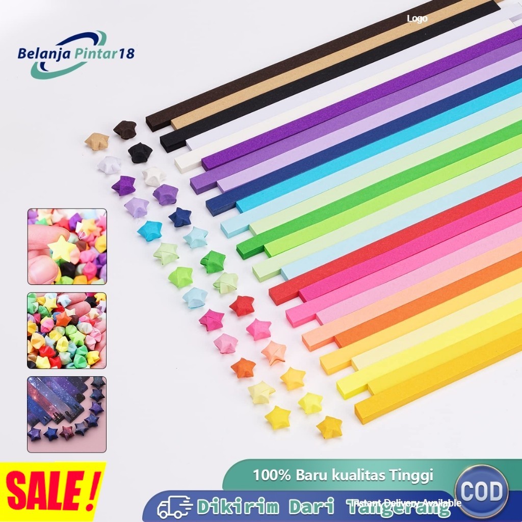 

Kertas Bintang 540pcs Star Origami Paper Kertas Lipat Bintang 27 Warna Kertas Origami Strip