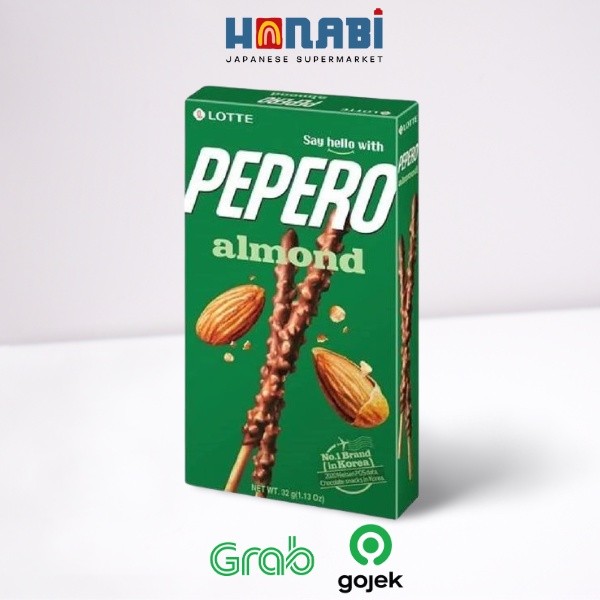 

Lotte Pepero Almond 32g - Biskuit Stik Almond Made In Korea