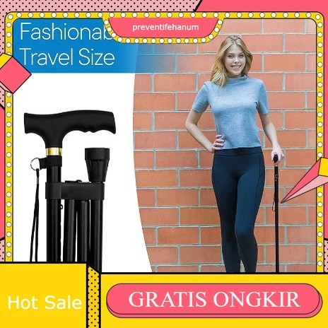 Tongkat Alat Bantu / Tongkat Jalan / Alat Bantu Jalan Kaki 1 Tapak Alat Bantu