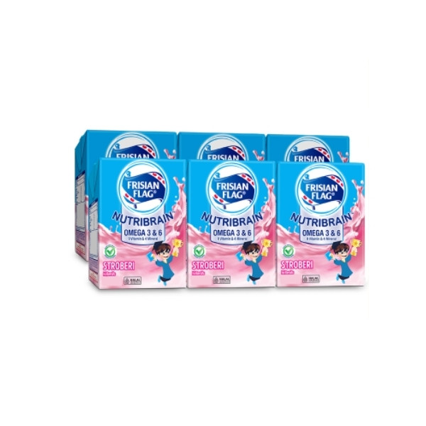 

FRISIAN FLAG UHT NUTRIBRAIN STRAWBERRY TP MP 6x110 ML