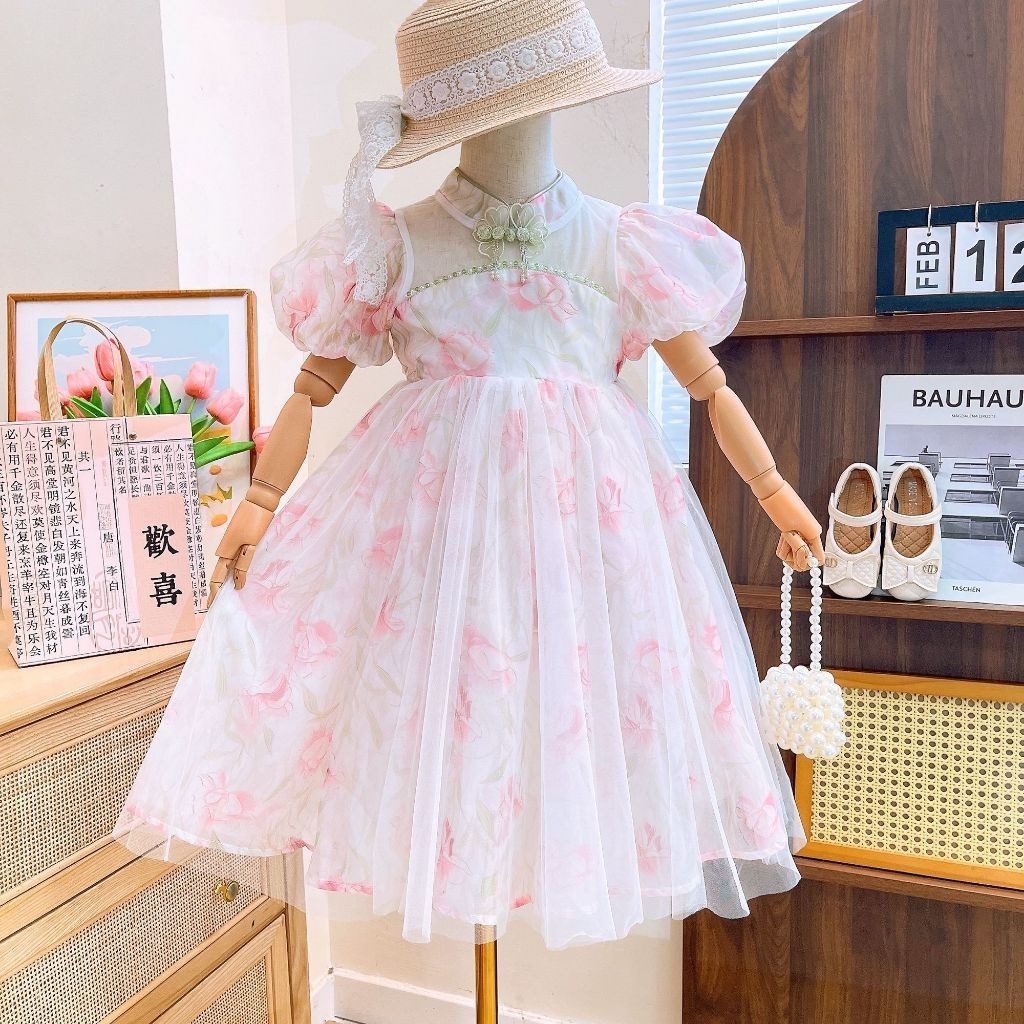 HOOBABY 2-11 Tahun Gaun Anak Perempuan Gaun Pesta Anak Perempuan Dress Anak Ulang Tahun