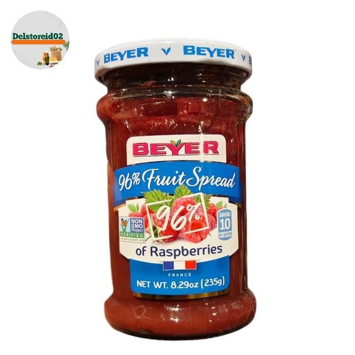 

Beyer 96% fruit spread of raspberries (selai raspberry) 235 gr