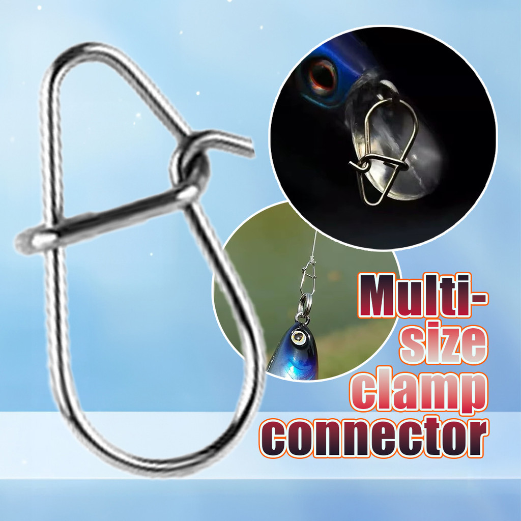 100PCS Snap Peniti Pelampung Galatama Pancing  Peniti Pancing Stainless Steel Fishing Connector