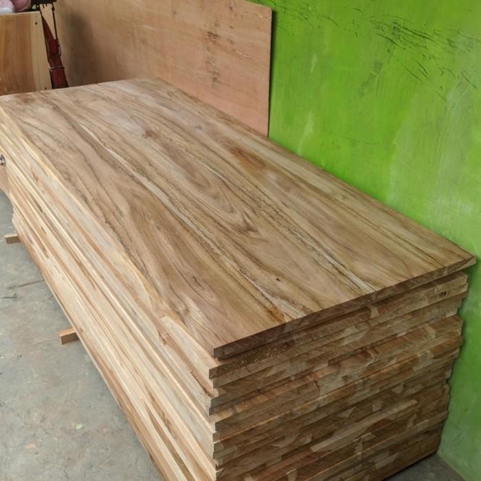 Top Table kayu Jati Asli custon