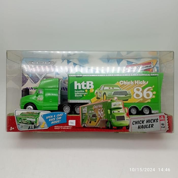 MAINAN... Disney Pixar The World of Cars Chicks Hicks Hauler Mattel Diecast