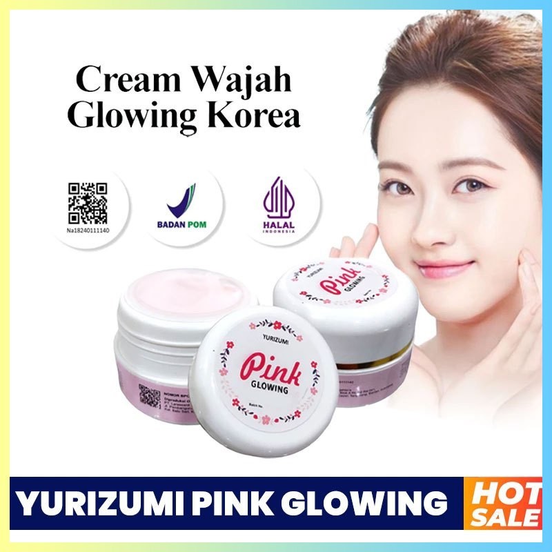 [BPOM] YURIZUMI Jelly Glowing Pink Cream Original Krim Wajah Jelly Glowing Pink Mencerahkan