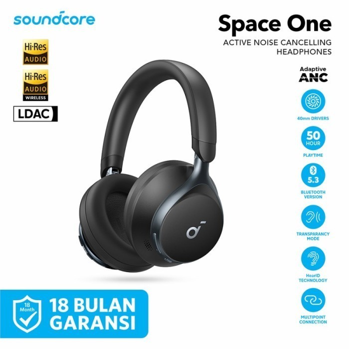 kamatsuv3 Anker Soundcore Space One ANC Noise Cancelling Headphone - A3035