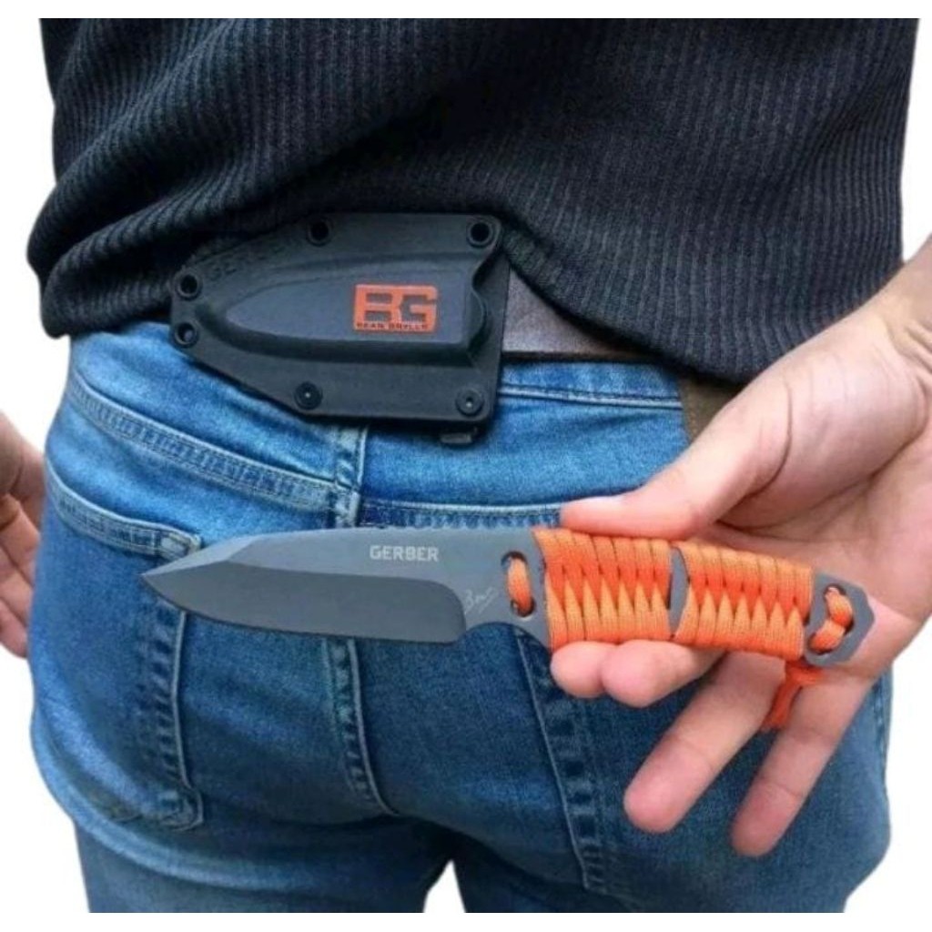 [ BISA COD ] Pisau Camping Survival Outdoor BG Paracode Survival