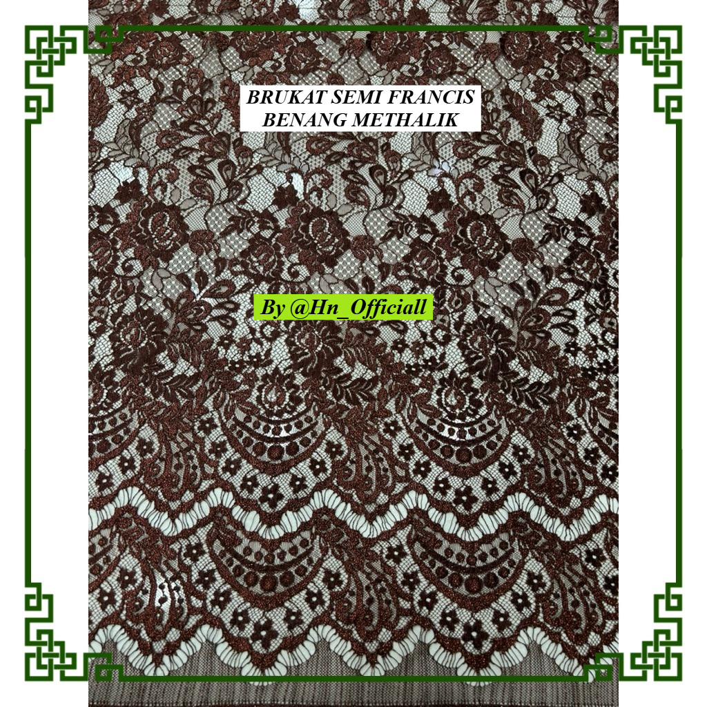 Lace Panel LuxorY Metalic/Brukat metalic/Brukat semi francis/Kain Brukat