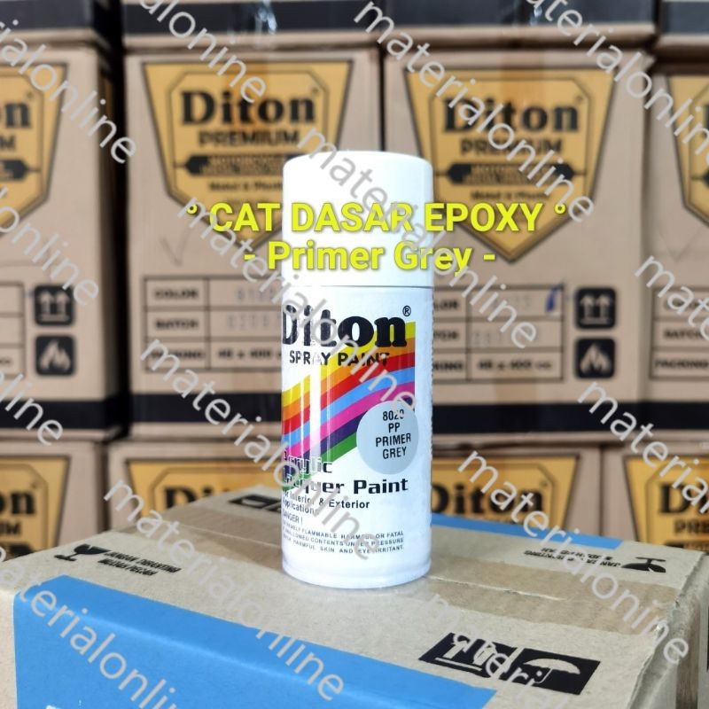 Pilox DITON EPOXY Cat Dasar PP Primer Grey 8020 Poxy Abu 150 Cc 150cc kecil