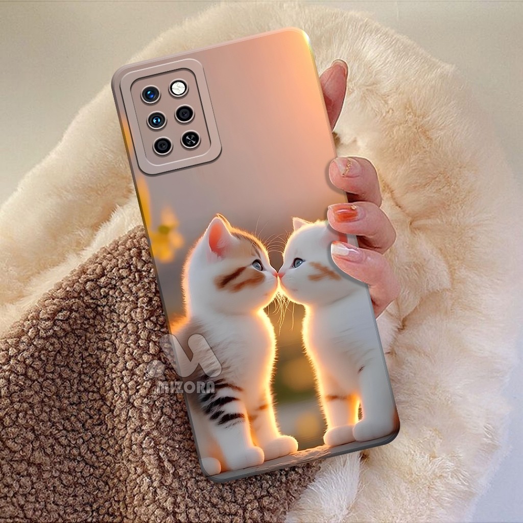 Softcase INFINIX NOTE 10 PRO  Terbaru Fashion Case Kucing Case Hp INFINIX NOTE 10 PRO Pro Camera Sil