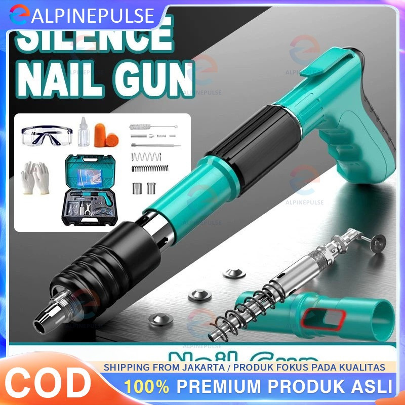 COD Mini Stampset T500 Paku Tembak Beton Cordless - Mesin Stamp Alat Tembak Paku untuk Dinding dan B
