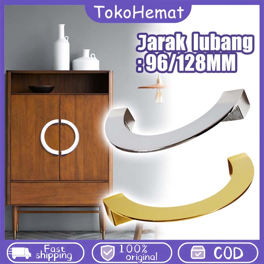 Gagang Pintu Lemari Minimalis Handle Lemari Setengah Lingkaran Pegangan Lemari Mewah Tarikan Lemari