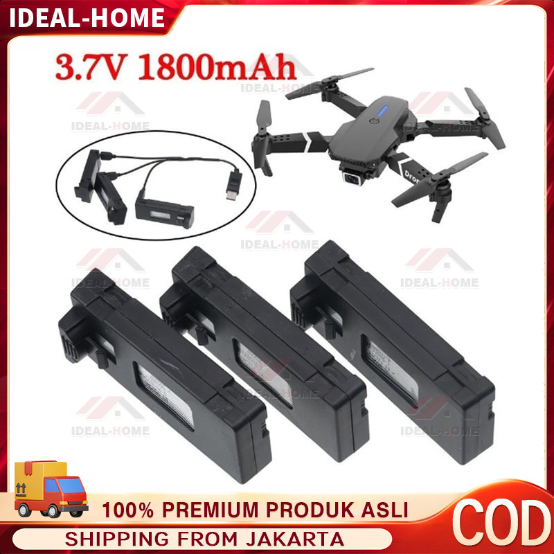 10PCS Baterai drone, aksesori drone S1S/E88 PRO/E99 PRO, baterai cadangan drone E88 PRO/E99 PRO