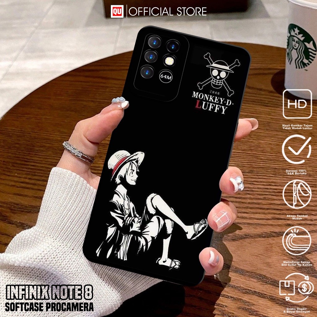 Case Infinix Note 8 - Casing Infinix Note 8 Terbaru Motif OP - Softcase Hp Infinix Note 8 - Silikon 