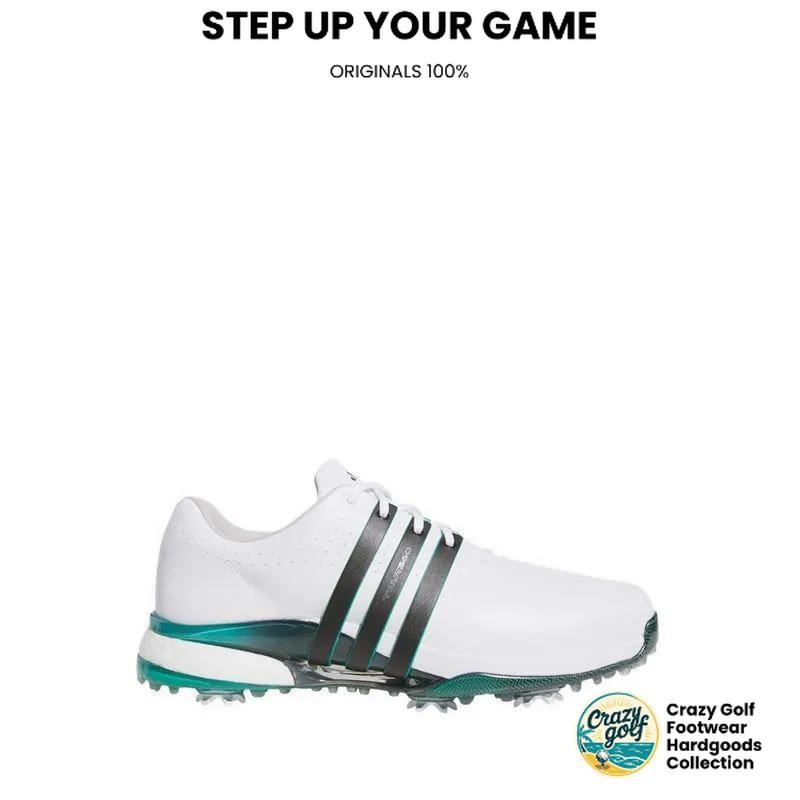Sepatu ADIDAS GOLF Tour360 24 Shoes Men's - Ftwr White/Core Black/Aurora Ivy(ADFJR9265)