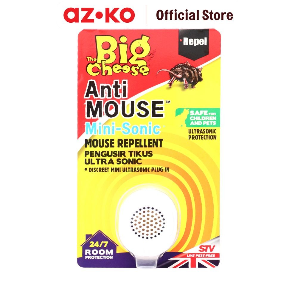 AZKO Big Cheese Alat Pengusir Tikus Ultrasonic Ultrasonic Repeller Mouse Repellent Pest Control Peng