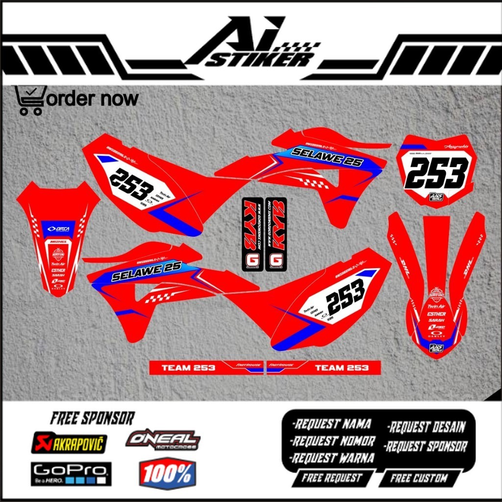 Decal klx gordon decal body gordon decal kawasaki klx gordon