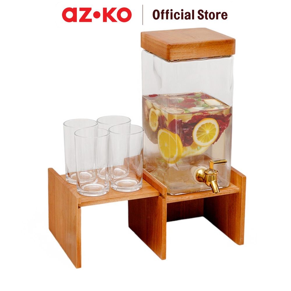 AZKO Culinart Set 6 Pcs Hikaru Dispenser Minuman Drink Dispenser Beverage Dispenser Dispenser Minuma