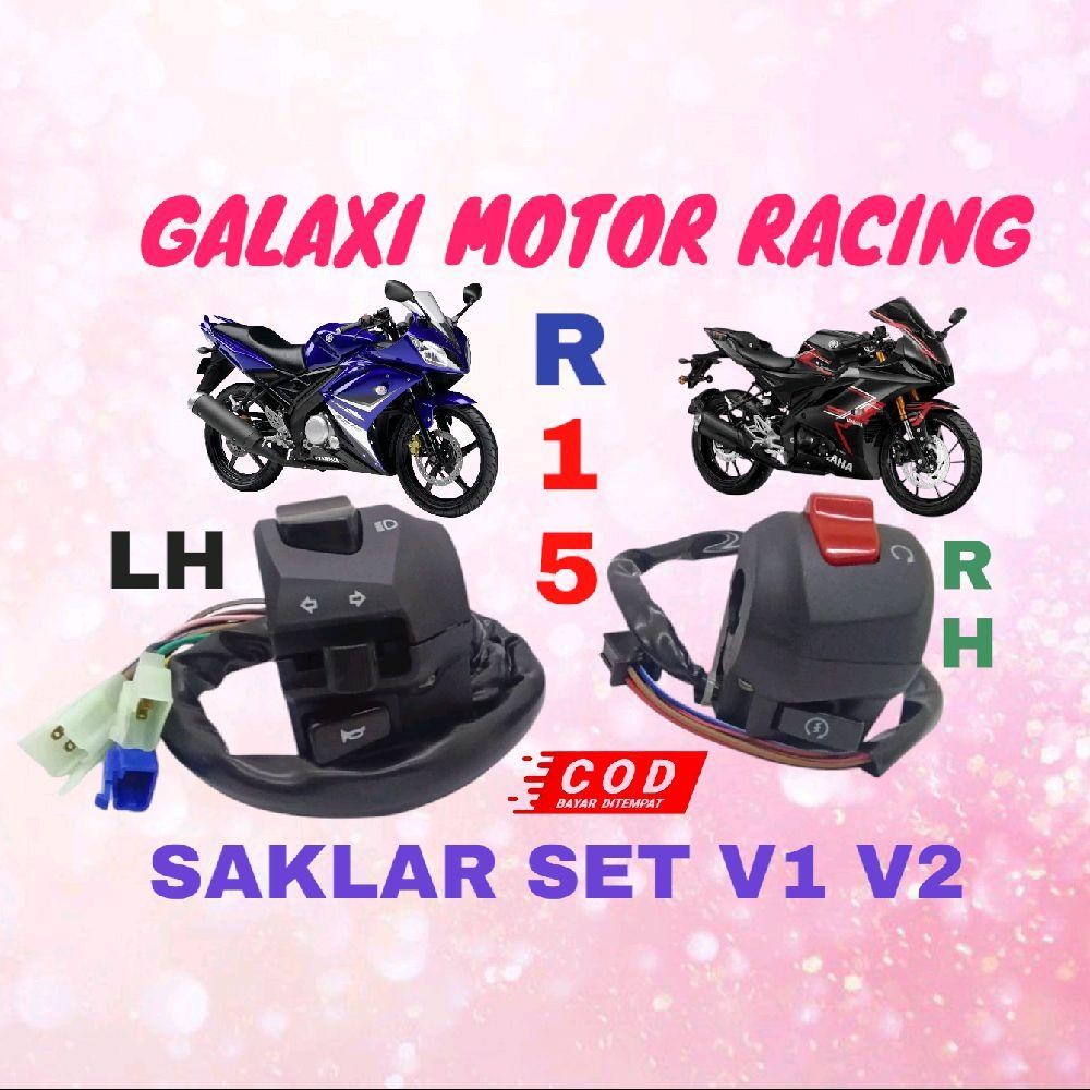 SAKLAR SET KIRI KANAN R15 V1 V2 HOLDER SAKLAR SET R15 Sepeda Motorcycle Motor