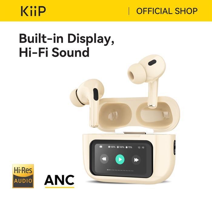 KiiP DTS16 TWS True Wireless ANC Headset Bluetooth 5.4 Earphone Smart Screen Active Noise Reduction