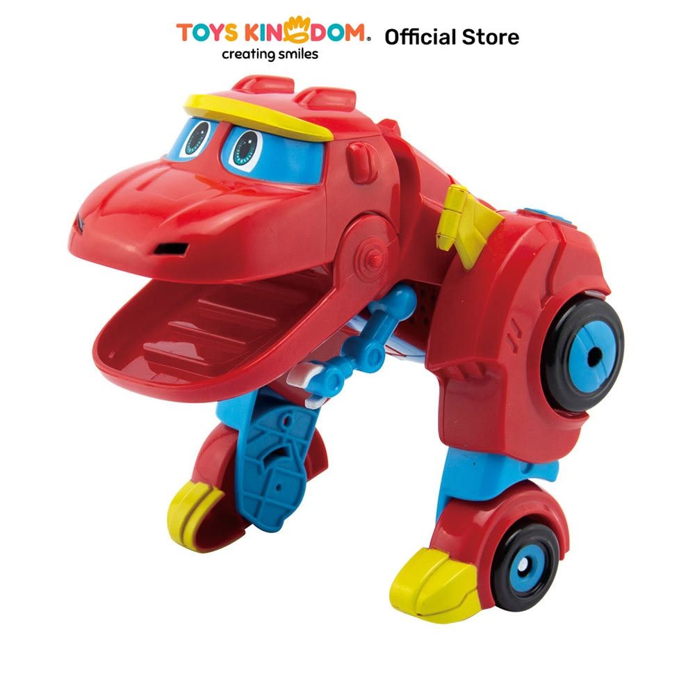 Toys Kingdom Top Gear Robot Gogo Dino Mini Rex S3 - Merah Kids Toy Action Figur Mainan Koleksi Anak 