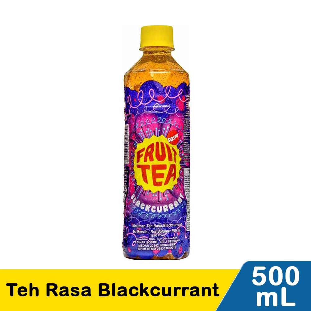 SOSRO FRUIT TEA BLACKCURRANT 500mL