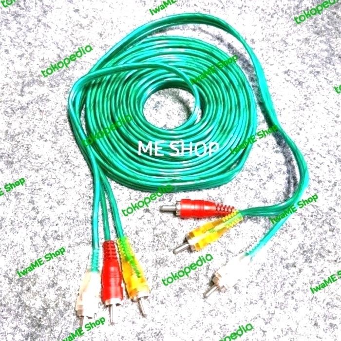 kabel rca audio rca to rca kabel av video 3-3 panjang 5 meter