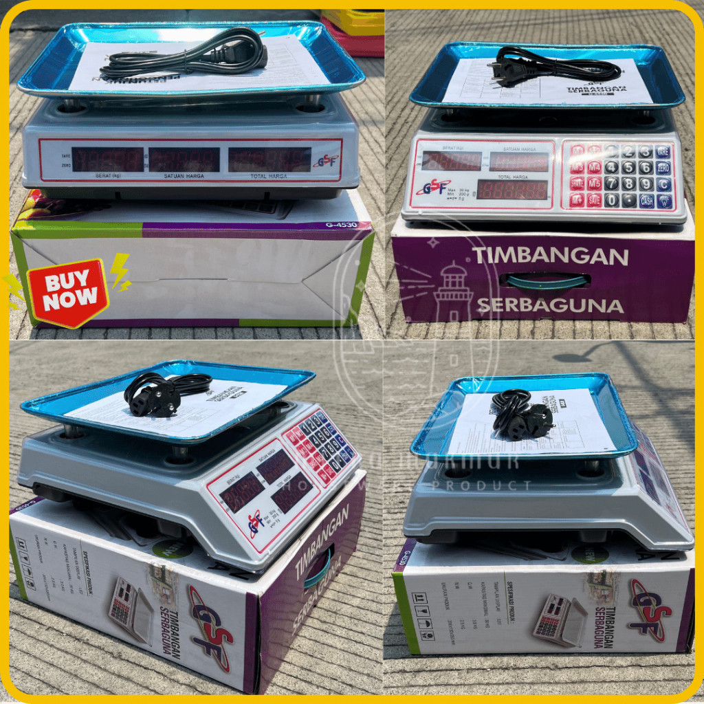 TIMBANGAN BUAH DIGITAL GSF 4530 / TIMBANGAN DIGITAL 30KG PRICING SCALE TIMBANGAN LAUNDRY BARANG / TI