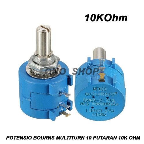 Potensio Bourns Multiturn 10 Putaran 10K Ohm CVJA