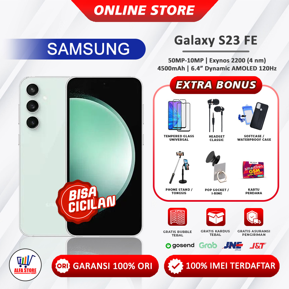 SAMSUNG GALAXY S21FE & S23FE RAM 8/128GB - 8/256GB GARANSI RESMI 1 TAHUN SEIN