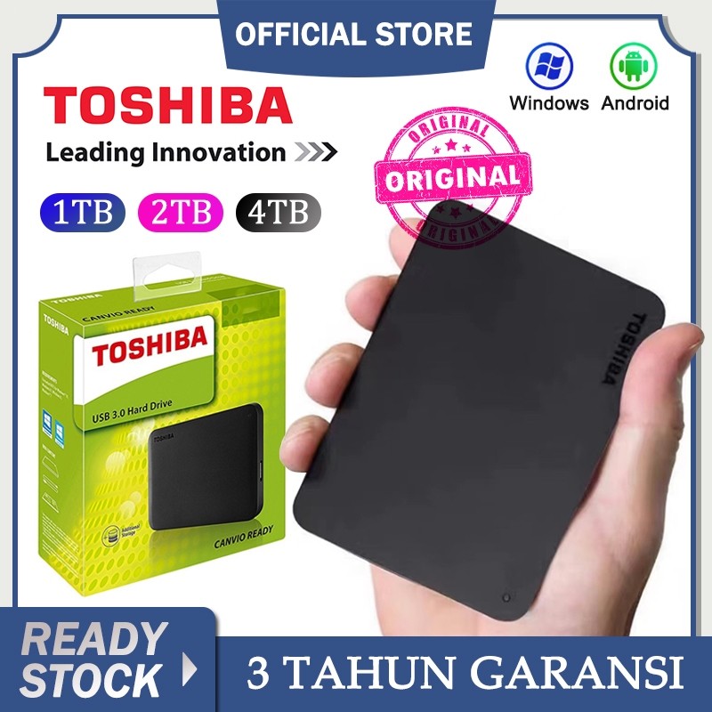 Toshiba Harddisk eksternal Original hard disk drive external WD 1TB 2TB 4TB usb3.0 HDD untuk windows