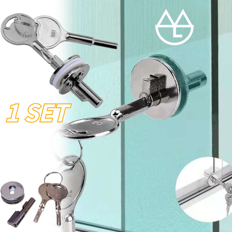 1SET Kunci Lemari Rak Pajang Kaca Kunci Pintu Kaca Kunci Pintu Kaca Kunci Untuk Lemari Kaca Kunci Le