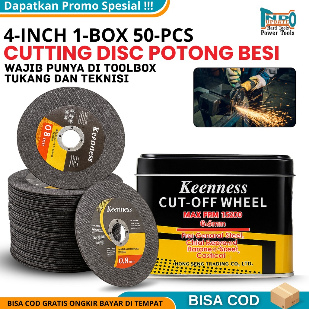 1 PACK DUS KOTAK BOX 50 PCS Mata Gerinda Potong Besi Cutting WD Batu Potong Besi