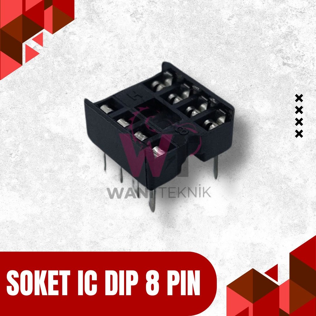 Soket IC DIP 8 Pin – Konektor IC 8PIN Plug