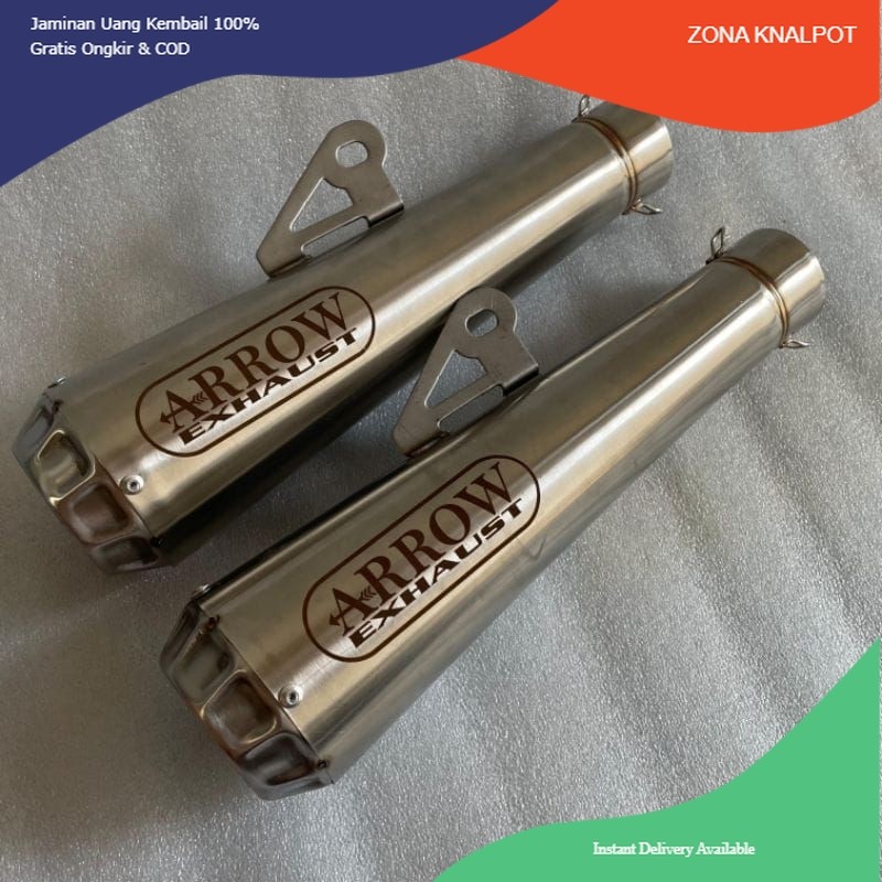 Arrow Pipe Exhaust 51mm for all Raider 150Carb Tmx R15 Bajaj Ct