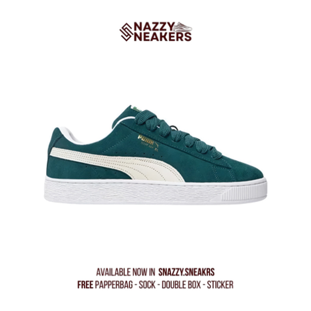 Sepatu Puma Suede Xl Green Sneakers Original unisex
