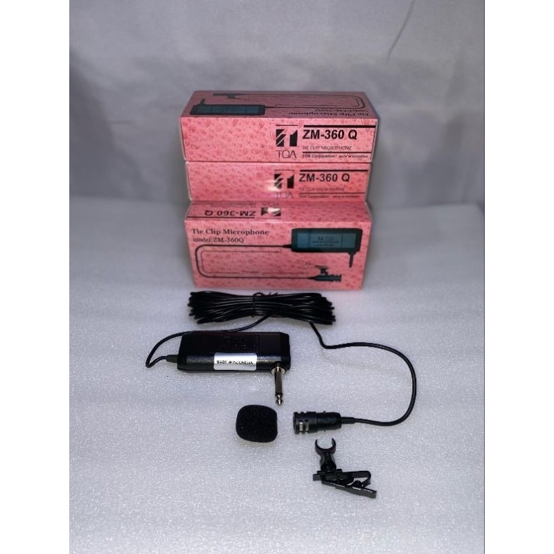 Microphone Toa ZM-360 Q Mic mik mikropon jepit ZM360 Q ZM 360 ORIGINAL TOA