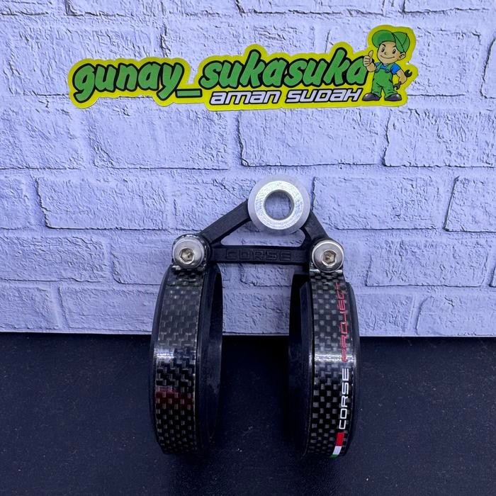 Breket Silencer Knalpot Clamp Evo Carbon Corse 2Tak - ARROW