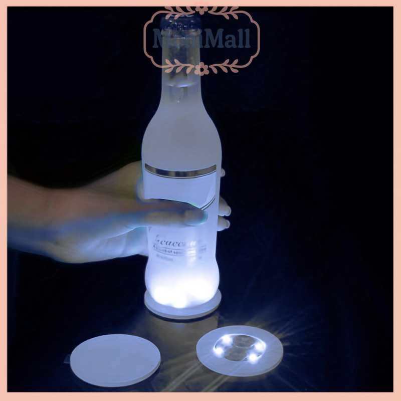 Lampu Alas Botol Wine Bottle Stickers LED Coaster Light - LG230