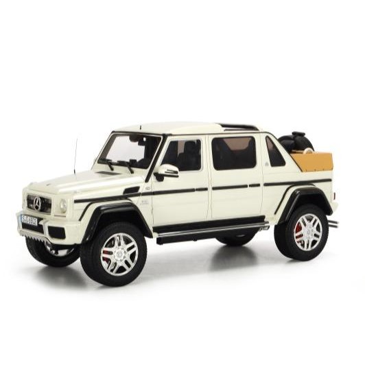 SCHUCO 1/18 DIECAST MERCEDES BENZ MAYBACH G650 LANDAULET WHITE