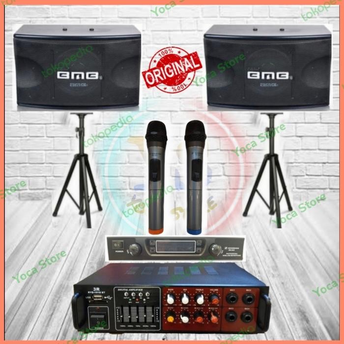 Paket Super Karaoke BMB 10 Inch Ampli Konek Bluetooth Smart TV HP