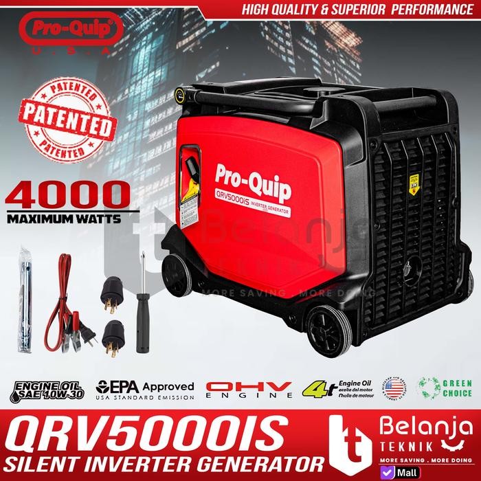 PROMO Proquip Generator Silent Inverter QRV5000IS Genset Bensin 4000 Watt QRV 5000 QRV5000 IS
