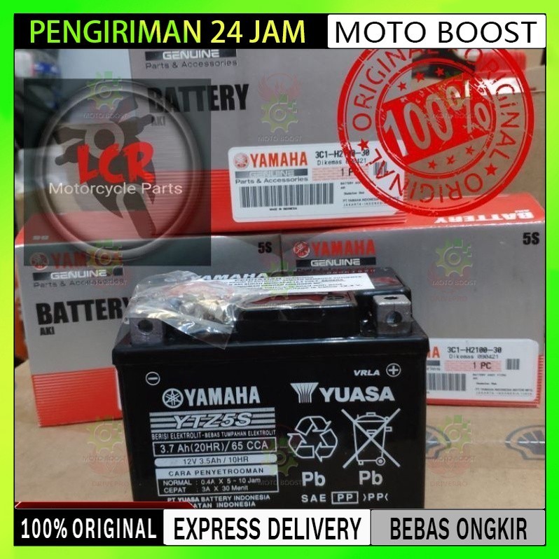 [ %] READY STOK Aki Kering Motor YTZ5S Yuasa Asli Yamaha Vixion, Fino, Mio J, Mio Z, Mio GT, Soul, M